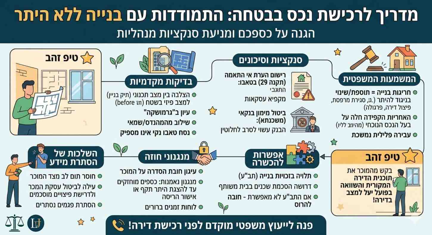 קניית דירה עם חריגות בנייה